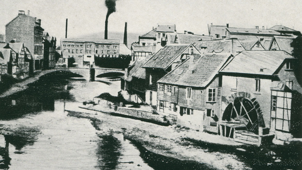 Firmengelände „Kupferhammer“ im Jahre 1880 Firmengelände „Kupferhammer“ im Jahre 1880